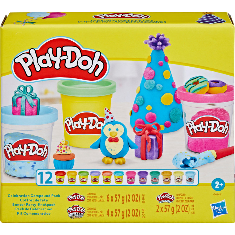 Hasbro Play Doh PLAY-DOH Šventinis rinkinys, 12 vnt