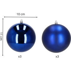 Springos Kalėdiniai kamuoliukai Springos CA1192 10 CM 6 vnt.