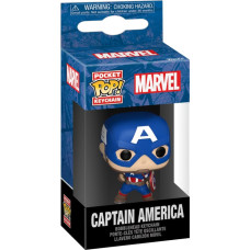 Funko POP! Raktų pakabutis: Marvel - Captain America