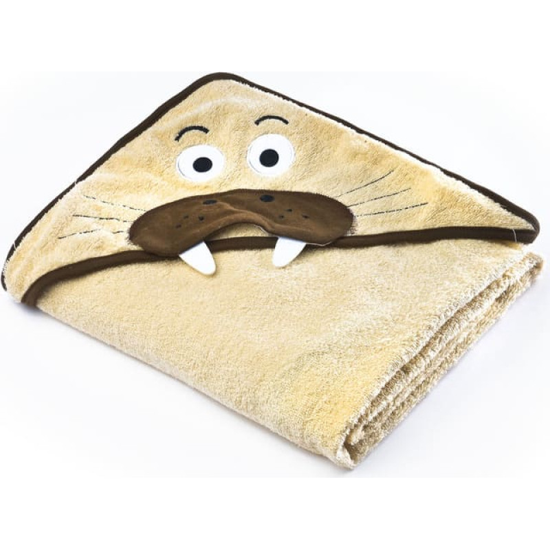 Sensillo Water Friends soft bath towel – beige walrus