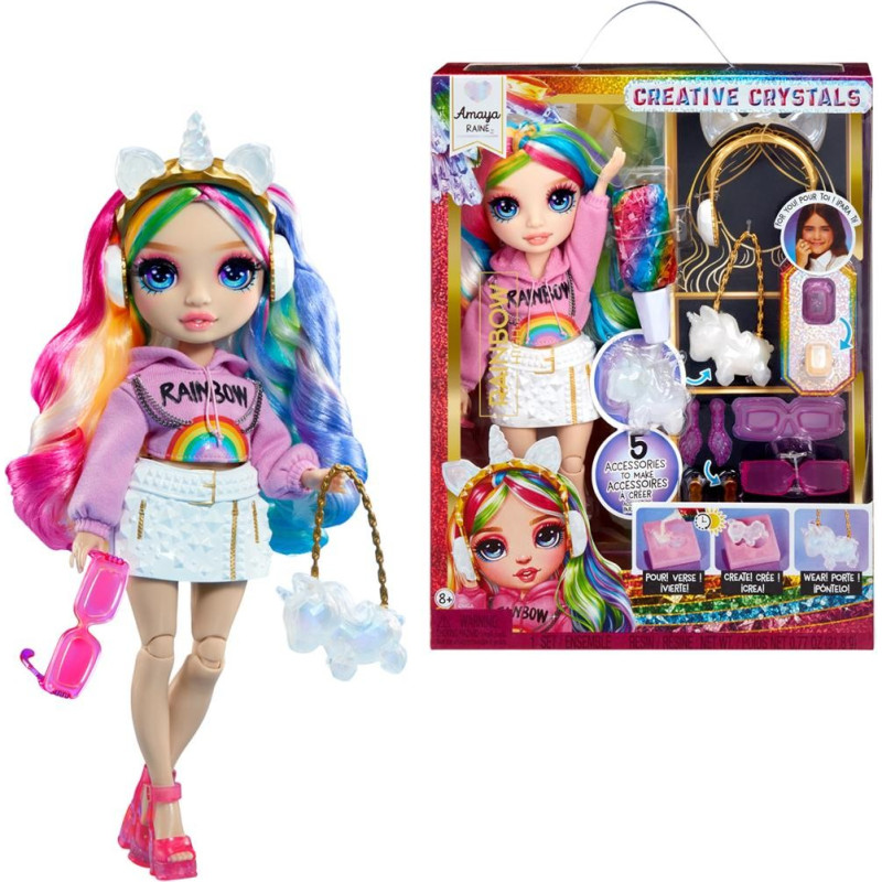 Rainbow High 121411-EUC Rainbow High Creative Crystals Fashion Doll- Amaya