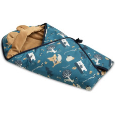 Sensillo Velvet carry-cot swaddle blanket – CARAMEL BEARS
