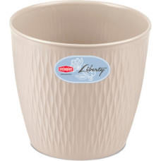 Stefanplast Puķu pods Liberty Ø20x19cm balts