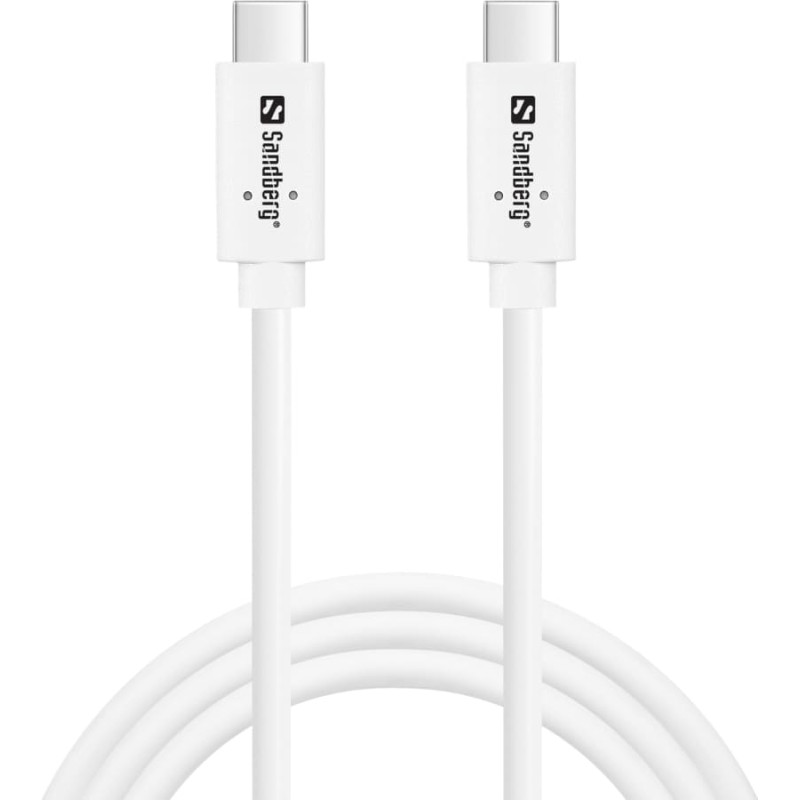 Sandberg 136-53 USB-C to USB-C  USB 3.1 Gen2 PD 100W cable, 1M