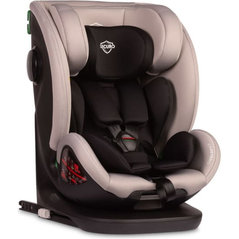 Caretero Automobilinė kėdutė SECURO I-SIZE LIGHT GREY (40-150)