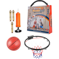 ZESTAW DO KOSZYKÓWKI METALOWA OBRĘCZ