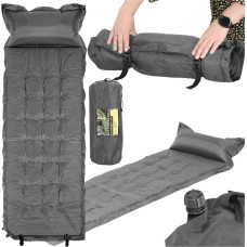 Springos Savipildanti turistinė kilimėlė Springos PM053 193 cm su pagalvėle ir dėklu, pilka