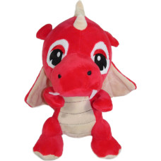 DINOZAUR SMOK PLUSZOWY CZERWONO BIAŁY