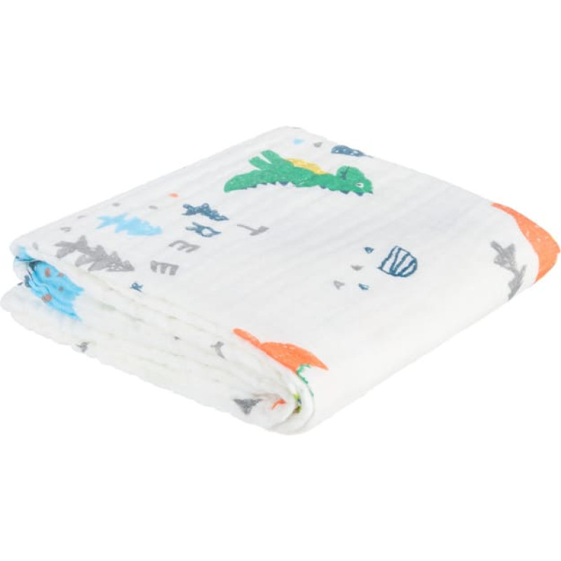 Akuku A0685 antklodė / vystyklas / rankšluostis – 110×105 cm DINOSAURS