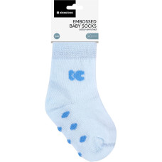 Baby socks with embossed bottom Stripy Friends 6-12m