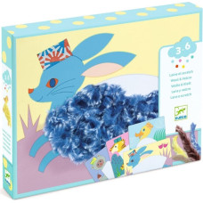 Djeco Koliažai su vilna ir Velcro® - Su kepurėmis