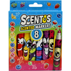 Dumel SCENTOS ST 40605 kvapnūs žymekliai – linksmos grimasos, 8 vnt.