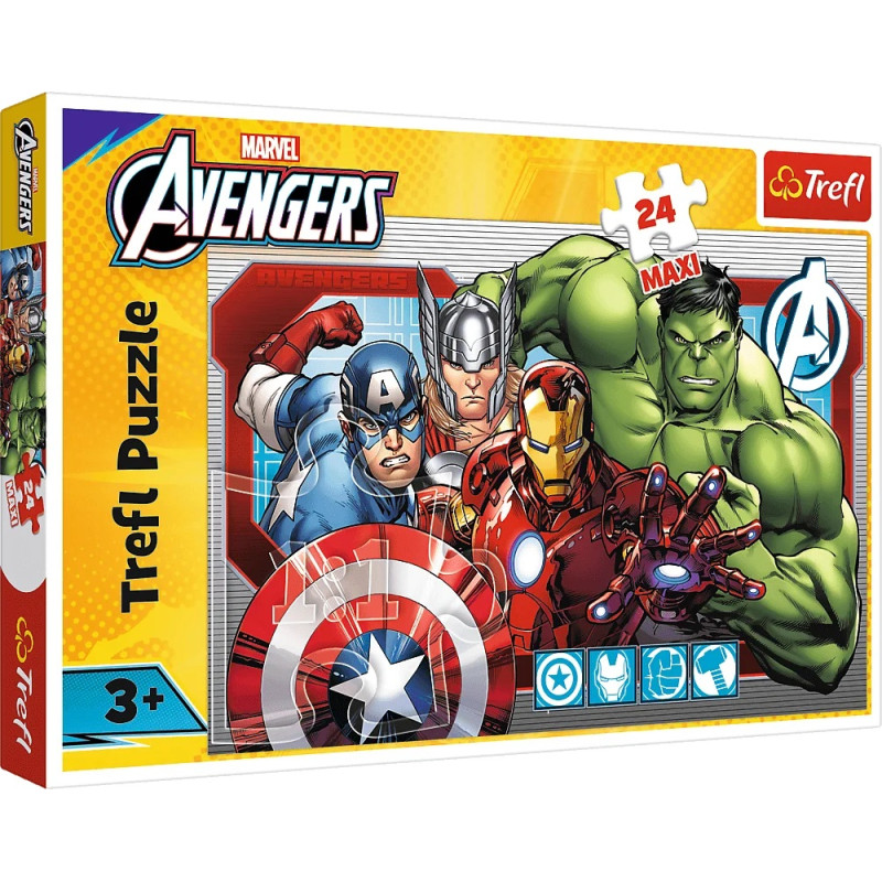 Trefl dėlionė „Visada teisingi – Avengers” MAXI, 24 dalys