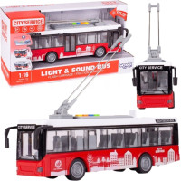 Woopie interaktyvus elektrinis autobusas troleibusas 1:16