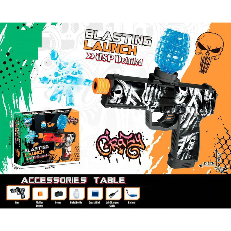 Imitacinis ginklas – vandens rutuliukų pistoletas, 04587