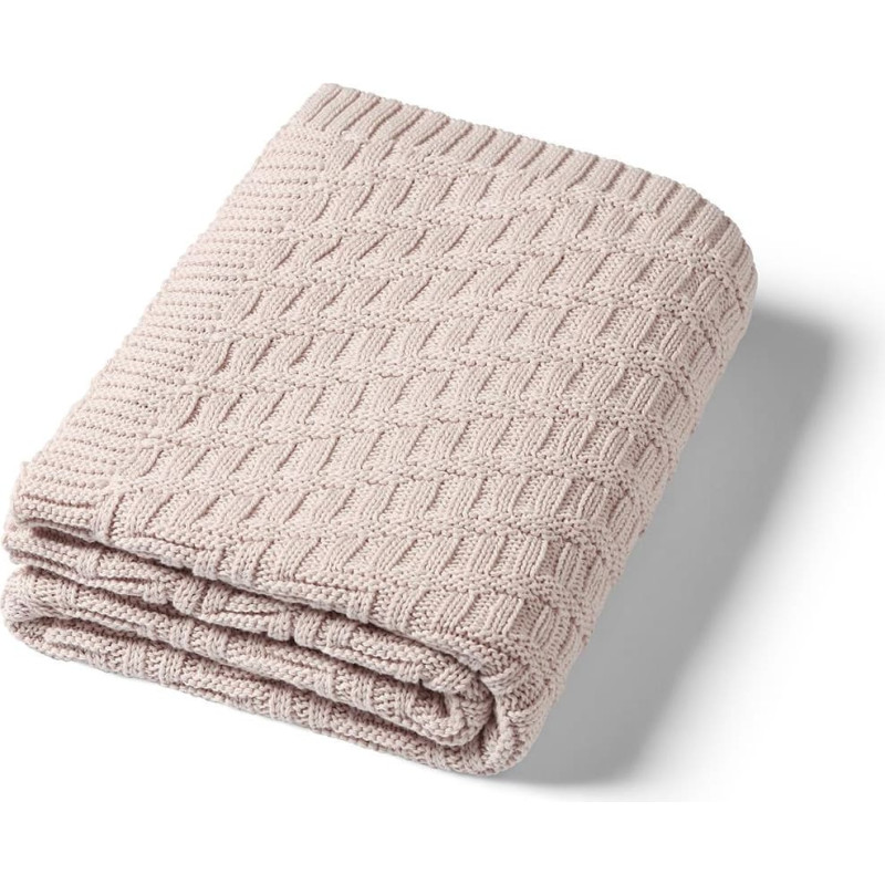 Babyono 1647/03 KNITTED COTTON BLANKET BEIGE