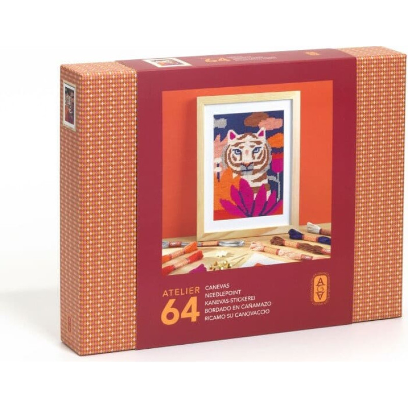 Djeco AGA - Kūrybinė dirbtuvė 64 - Siuvinėjimas