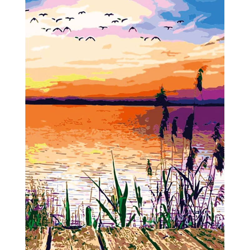 Other Painting by the numbers - 45735 - LAKE - size 40x50 cm