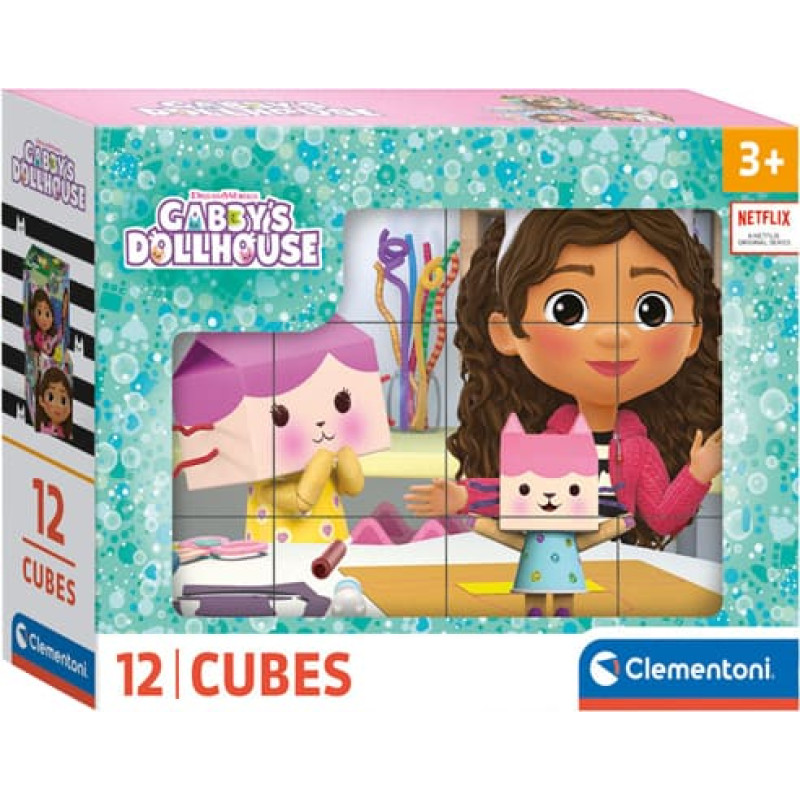 KLOCKI OBRAZKOWE DOMEK GABBY 12 ELEM.