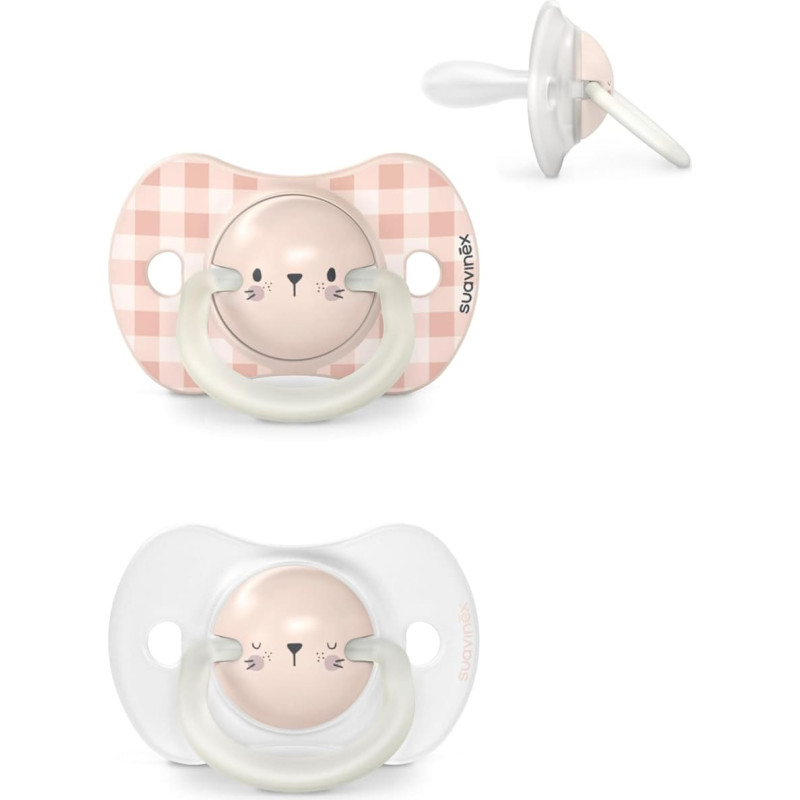 Beaba / Red Castle Simitrisko Knupju Komplekts Bunny 6-18m Suavinex Night&Day SX Pro Symmetrical Teat