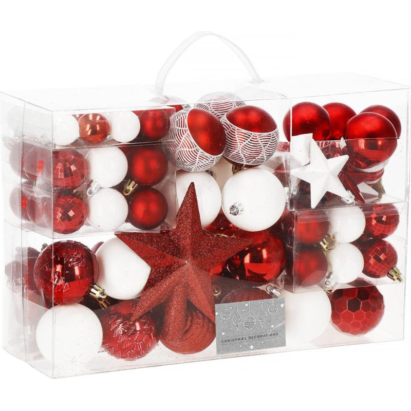 Springos Kalėdinių eglutės papuo&scaron;imų rinkinys Springos CA0860, 105 vnt.