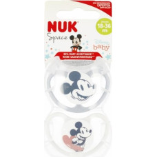 NUK 177176 Smoczek uspokajający 18-36m SPACE MYSZKA MIKI biały 2 szt. 529115
