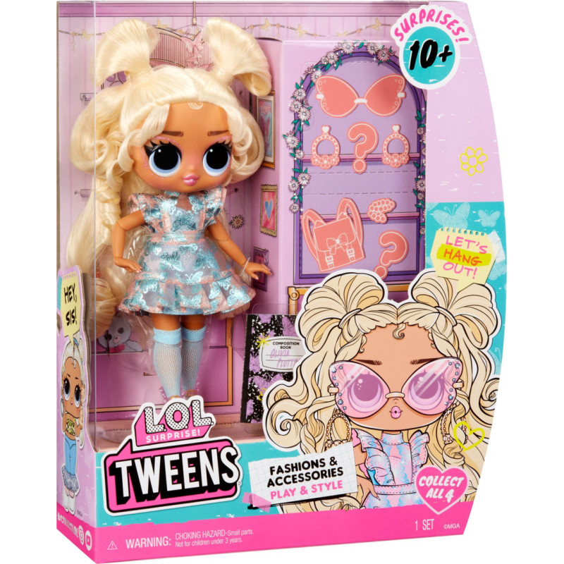 LOL 559412-EUC L.O.L. Surprise Tweens Core Doll Olivia Flutter