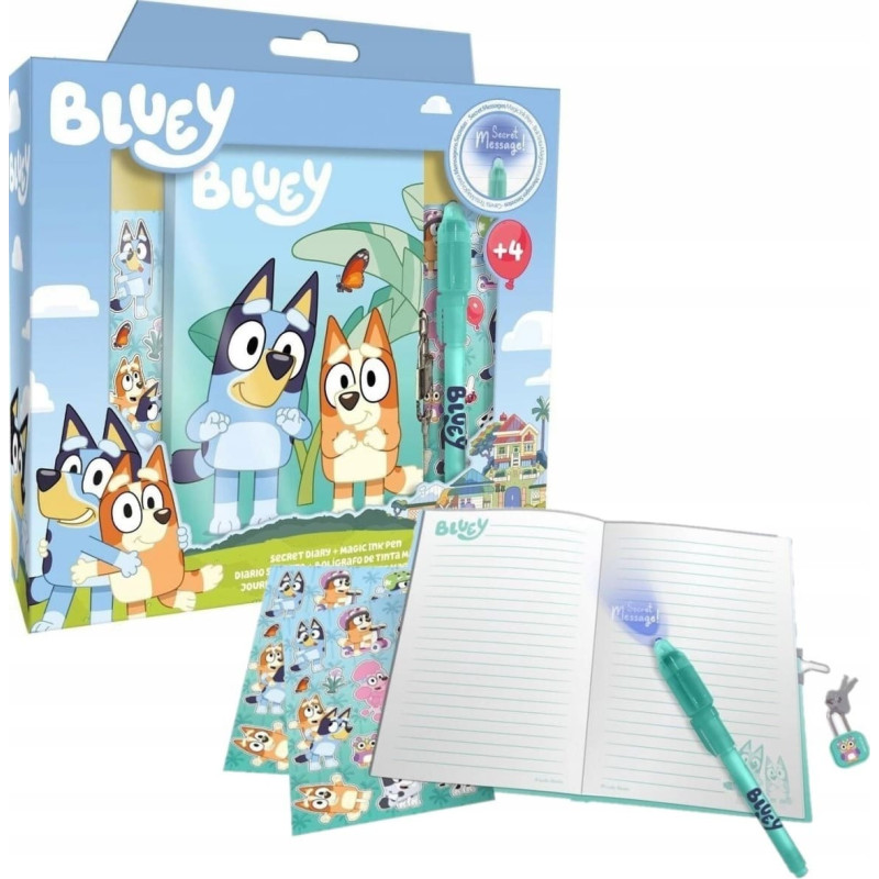 Kids Euroswan - Akcesoria Licencyjne DIARY WITH MAGIC PEN BLUEY