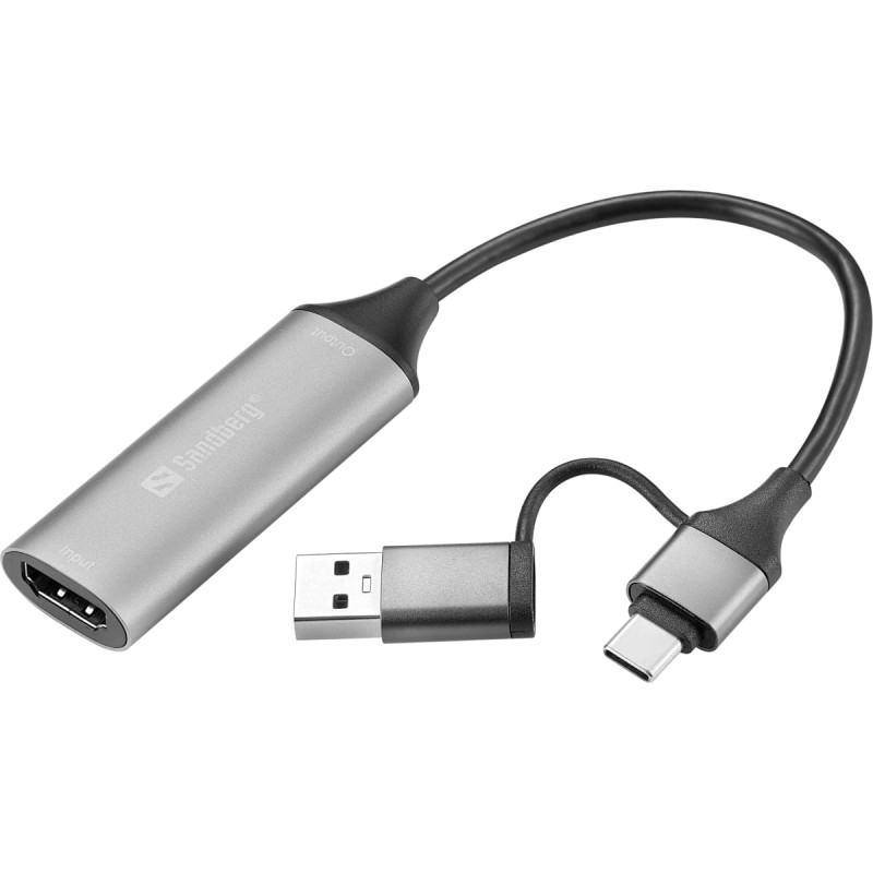 Sandberg 136-70 HDMI Capture Link to USB-C/A
