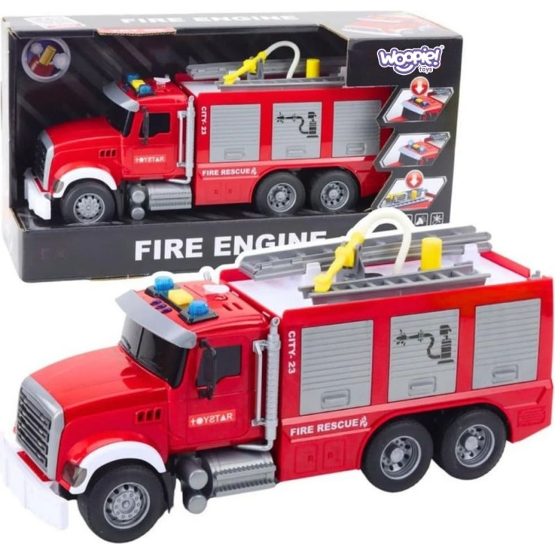 Woopie Ciężar&oacute;wka W&oacute;z Strażacki Na Wodę Dźwięk Światła 1:14