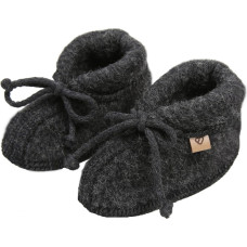 Wool baby shoes Sierra M 6-12m anthracite