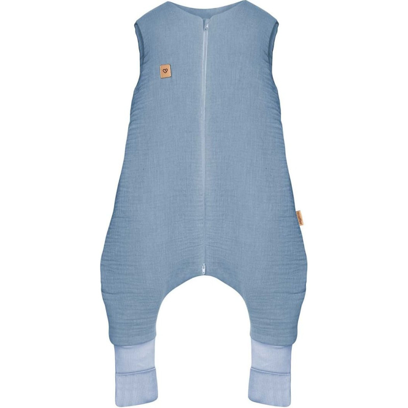 Sleeping bag with legs muslin 0,5 TOG Malaga 2-4y baby blue