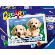 Ravensburger Paint by numbers 13x18 cm Retrievers