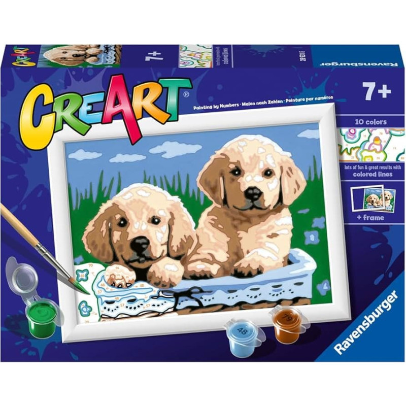 Ravensburger Paint by numbers 13x18 cm Retrievers
