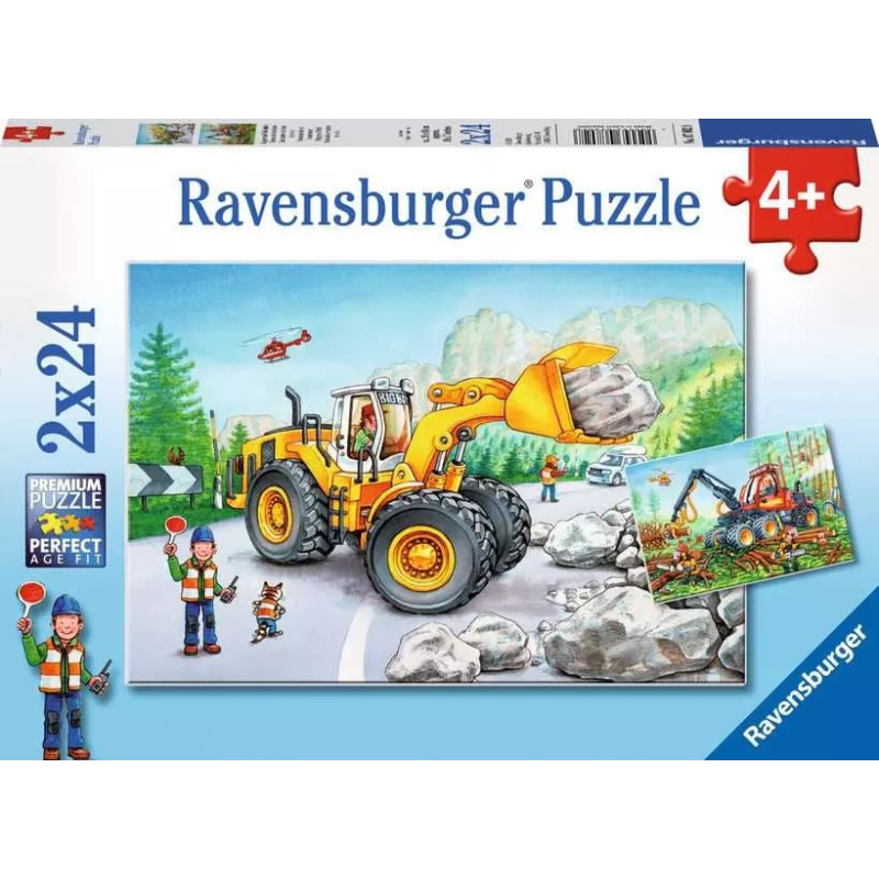 Ravensburger Puzzle 2x24 pcs Diggers at Work