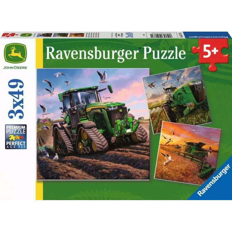 Ravensburger Puzzle 3x49 pcs Seasons of John Deere