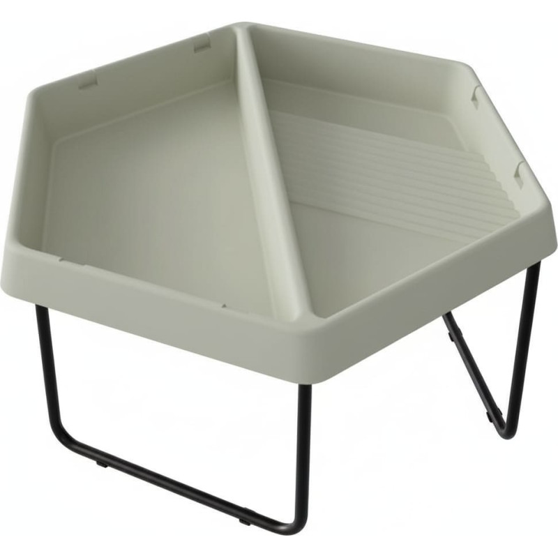 Masterkidz Sześciokątny Stolik Do Zabawy Piaskiem i Wodą 2 Komory Regulowana Wysokość