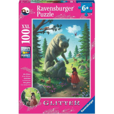 Ravensburger Puzzle 100 pcs Red Riding Hood and the Wolf Glitter