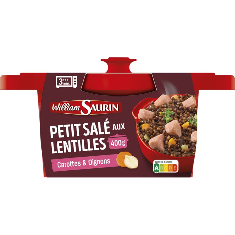 William Saurin Pork stew with lentils, in a bowl, 400 g