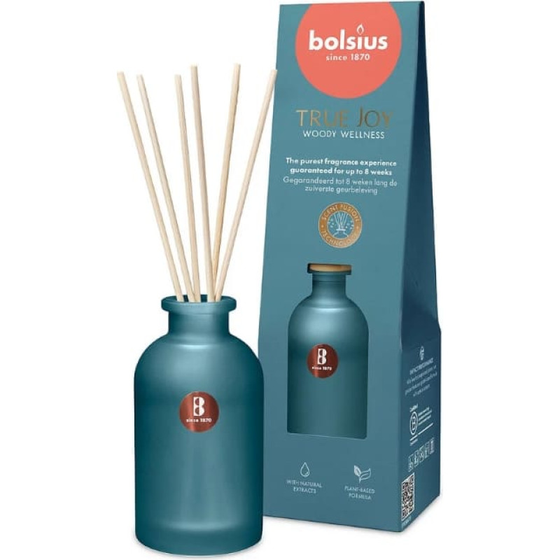Bolsius Aromātisko kociņu difuzors True Joy 80ml woody wellness