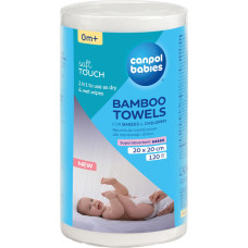 Canpol 1/661 Ręczniczki bambusowe dla niemowląt 120szt.