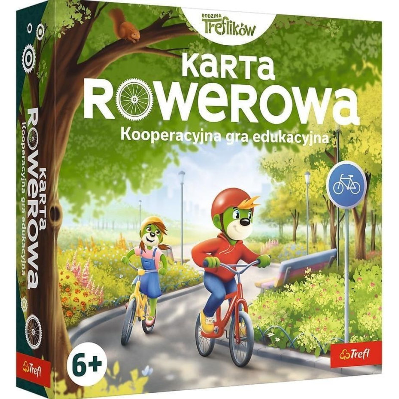 Trefl 02910 Gra Karta rowerowa / Rodzina Treflik&oacute;w