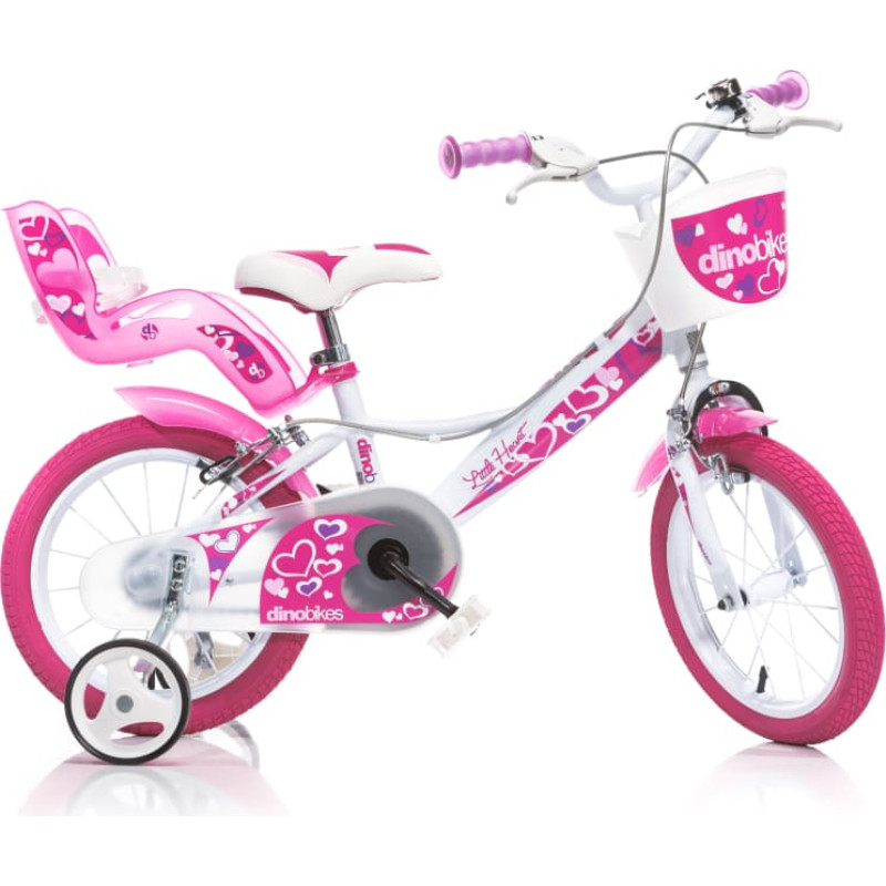 Dino Bikes Vaikiškas dviratis 14" "LITTLE HEART"
