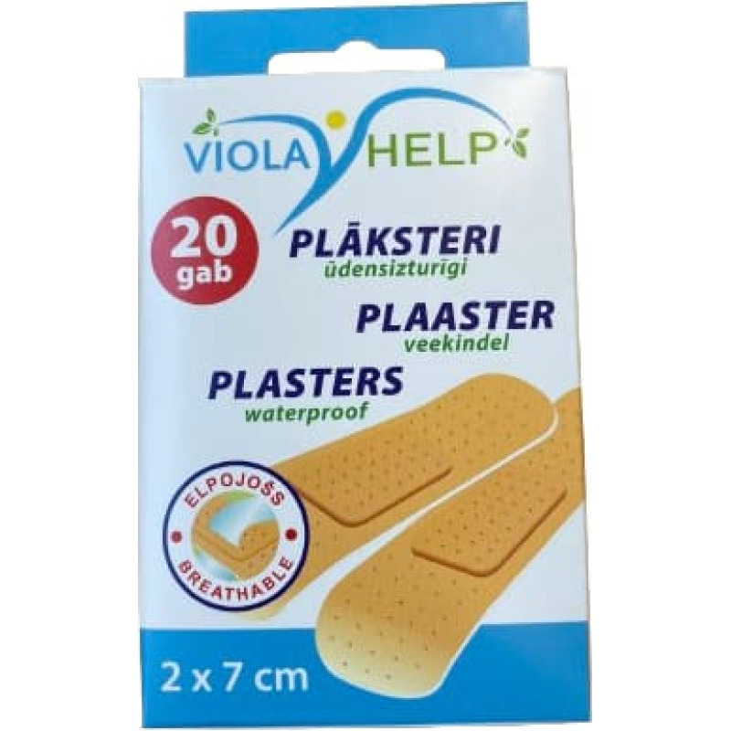 Elvika Sia Waterproof plaster 2&times;7 cm N20 VIOLA Help