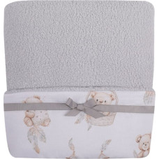 Duet Baby Blanket - 765 - BOUCLA / COTTON - GREY - size 75x90 cm
