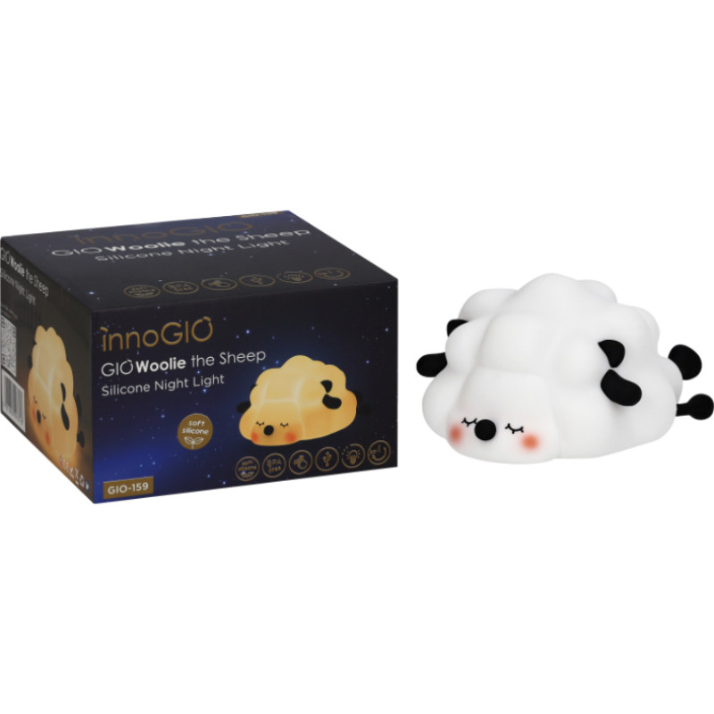 Innogio GIO-159 Silikonowa lampka nocna GIOwollie the sheep