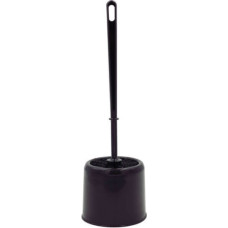 Sauber Tualetes birste ar turētāju melna