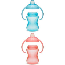 Munchkin mācību pudele ar rokturiem un mīkstu izsmidzinātāju, Gentle Transition, zils, 90460, 118 ml