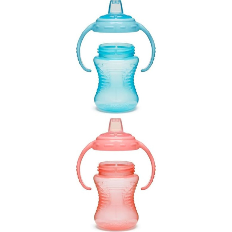 Munchkin mācību pudele ar rokturiem un mīkstu izsmidzinātāju, Gentle Transition, zils, 90460, 118 ml