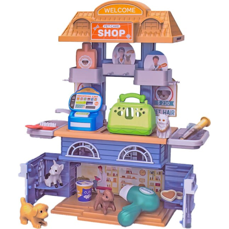 14561 2 viename – gyvūnų namelis ir parduotuvė